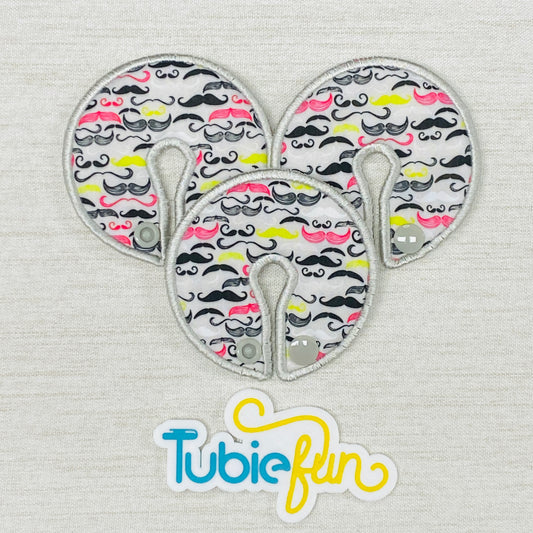 Button Pad Cover Large - Moustaches