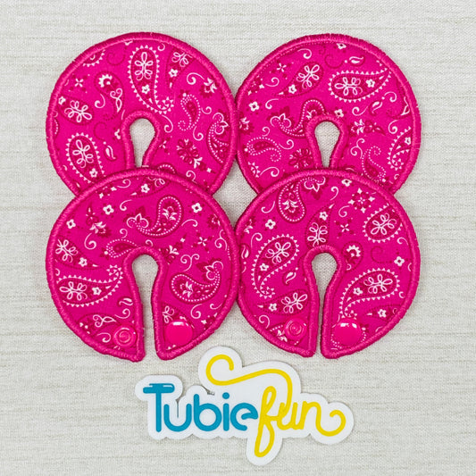 Button Pad Cover Large - Pink Bandana