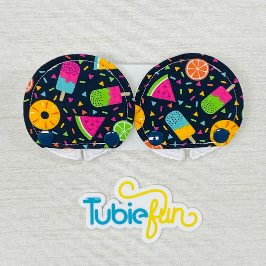 Covered Button Pad - Fruits and Iceblocks