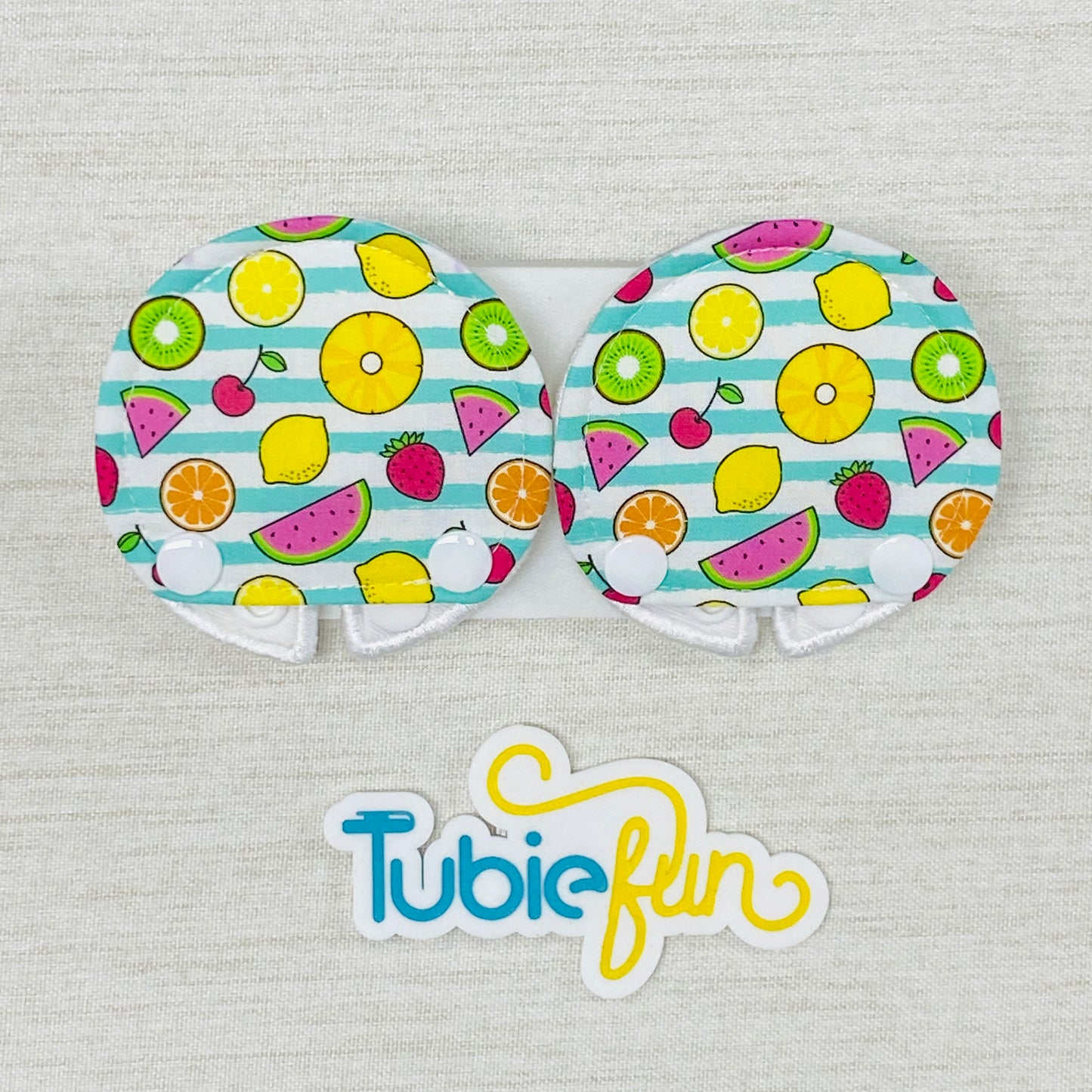 Covered Button Pad - Summer Fruits