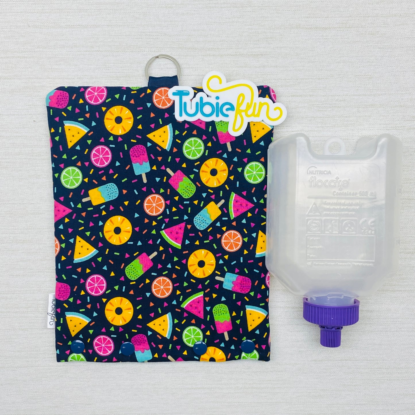 Insulated Milk Bag Suitable for 500ml Flocare Bottle in - Fruit and Iceblocks