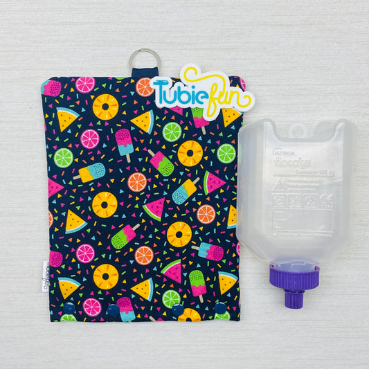 Insulated Milk Bag Suitable for 500ml Flocare Bottle in - Fruit and Iceblocks