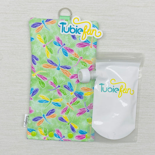 Insulated Milk Bag Suitable for Reusable Pouches - Dragonflies
