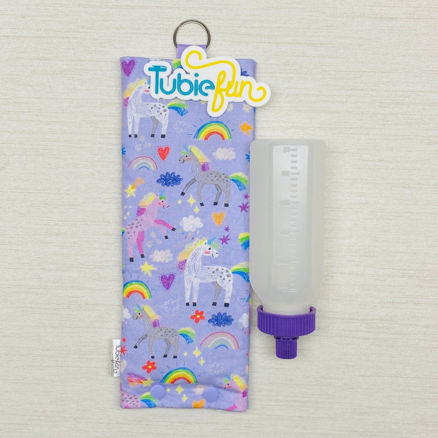 Insulated Milk Bag Suitable for 250ml Bottle in - Unicorns and Rainbows