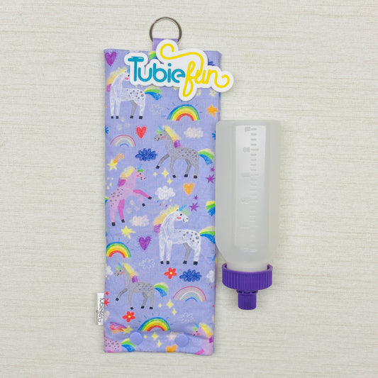 Insulated Milk Bag Suitable for 250ml Bottle in - Unicorns and Rainbows