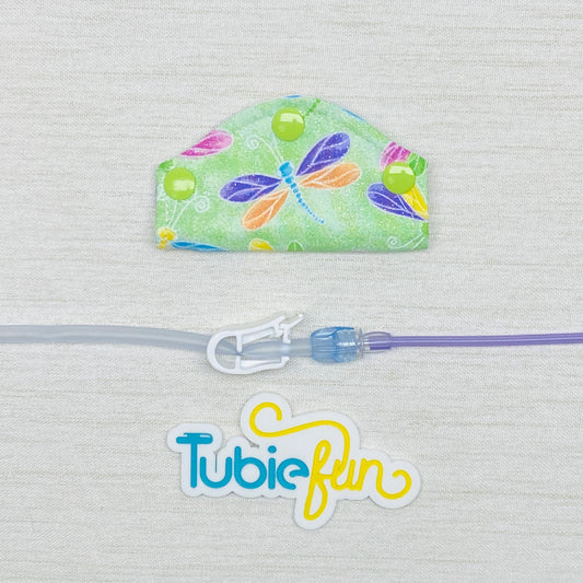 Feeding Tube Mini Connection Cover - Dragonflies