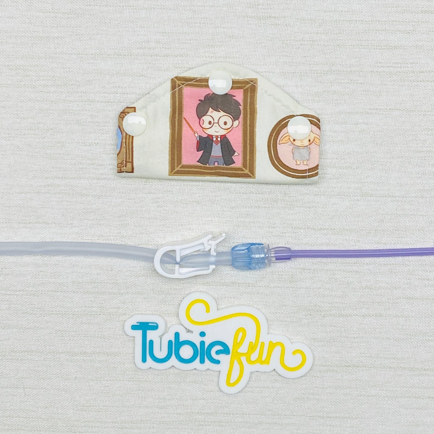 Feeding Tube Mini Connection Cover - Wizard Portraits