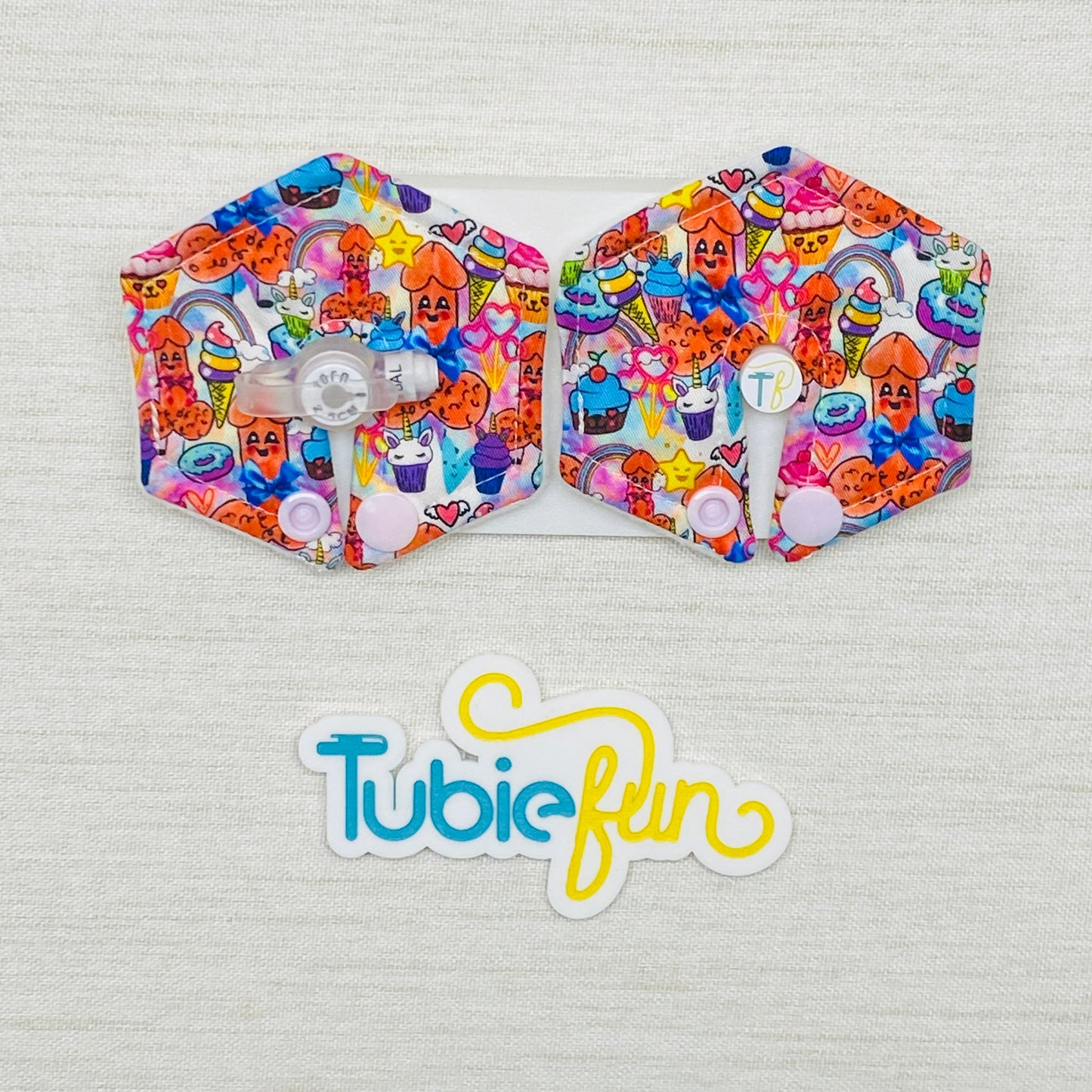 Hexagon G-Tube Button Pad Cover - Man Love