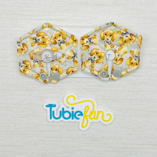 Hexagon G-Tube Button Pad Cover - Dogs