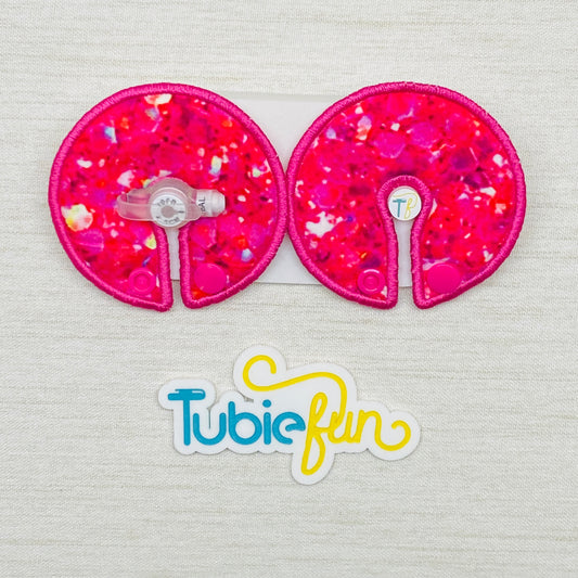 Button Pad Cover Large - Pink Gems