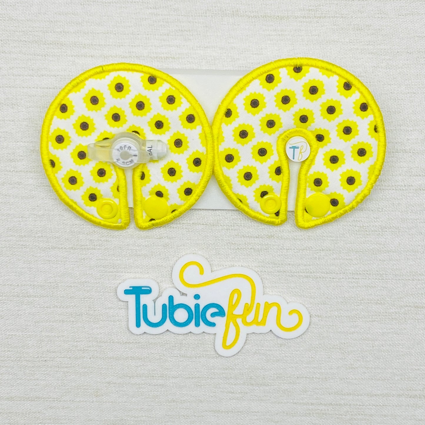 Button Pad Cover Large - Mini Sunflowers