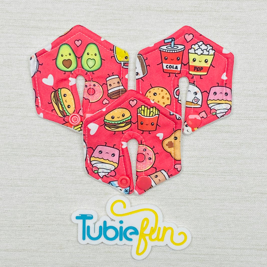 Hexagon G-Tube Button Pad Cover - Perfect Pairs