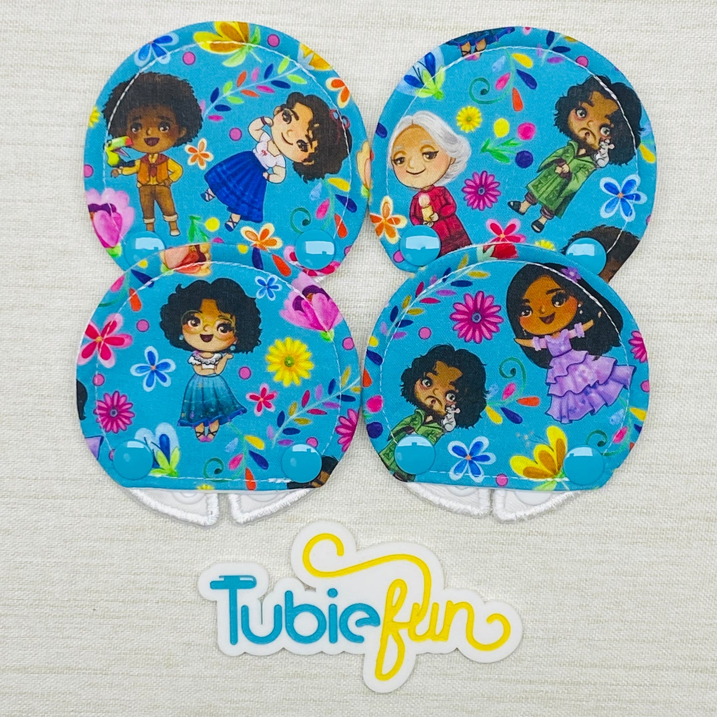 Covered Button Pad - Magical Family