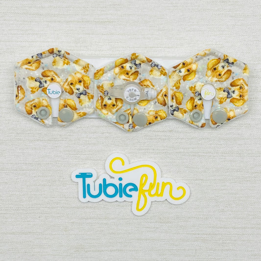 Mini Hexagon G-Tube Button Pad Cover - Dogs