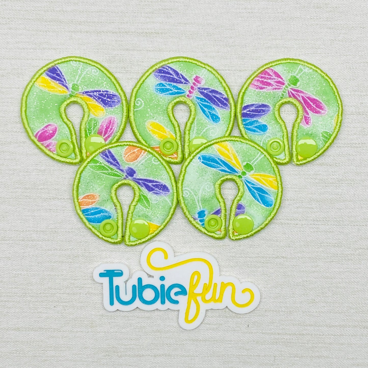 G-Tube Button Pad Cover - Dragonflies