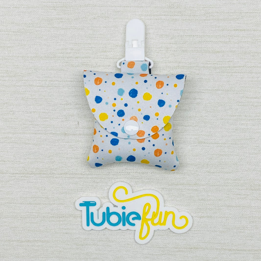 Neoprene Tubing Pouch - Coloured Dots