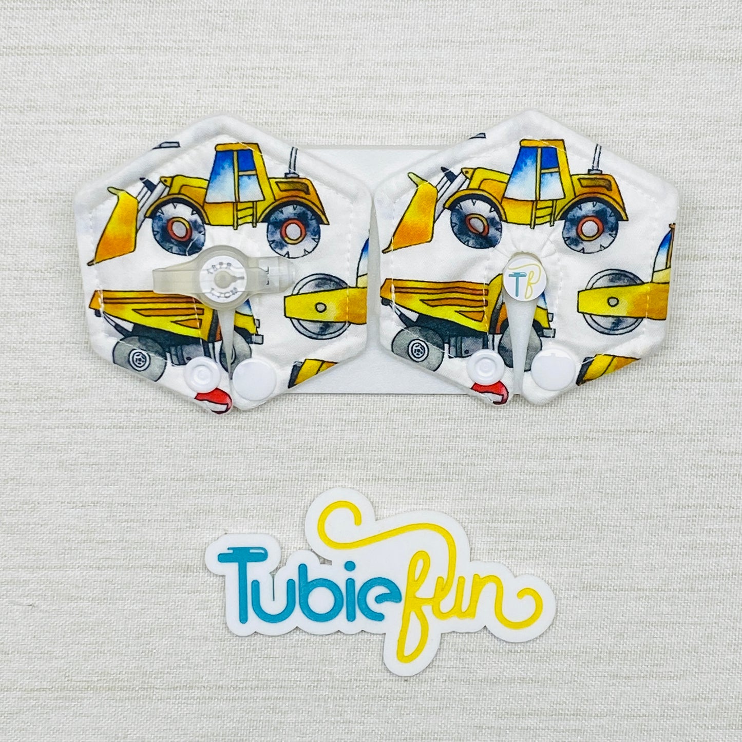 Hexagon G-Tube Button Pad Cover - Tractor