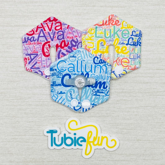 Hexagon G-Tube Button Pad Cover - Personalised Pad