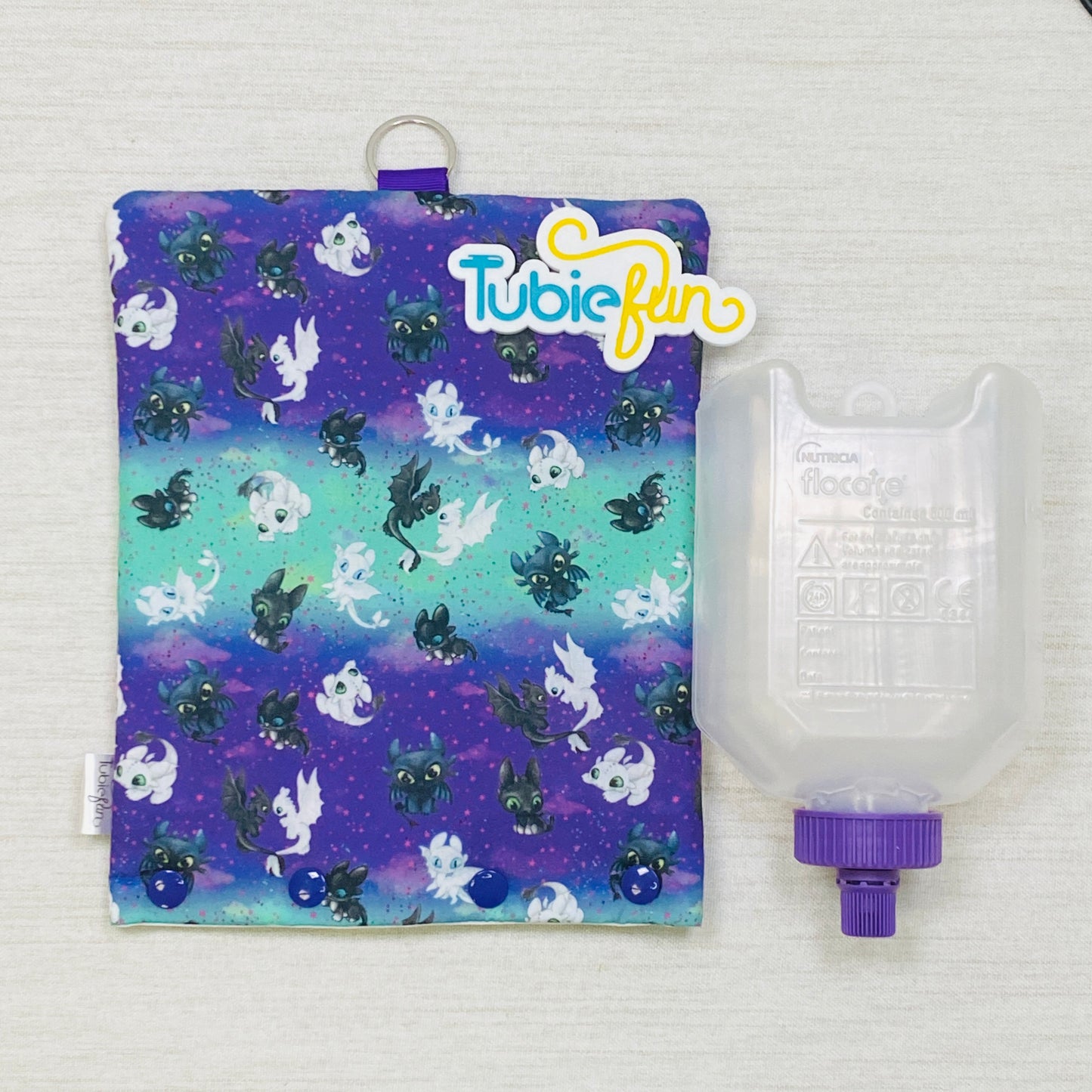 Insulated Milk Bag Suitable for 500ml Flocare Bottle in - Dragons