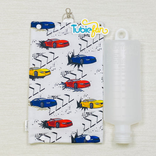 Insulated Milk Bag Suitable for 1L Flocare and 500ml Flexitaners - Race Cars