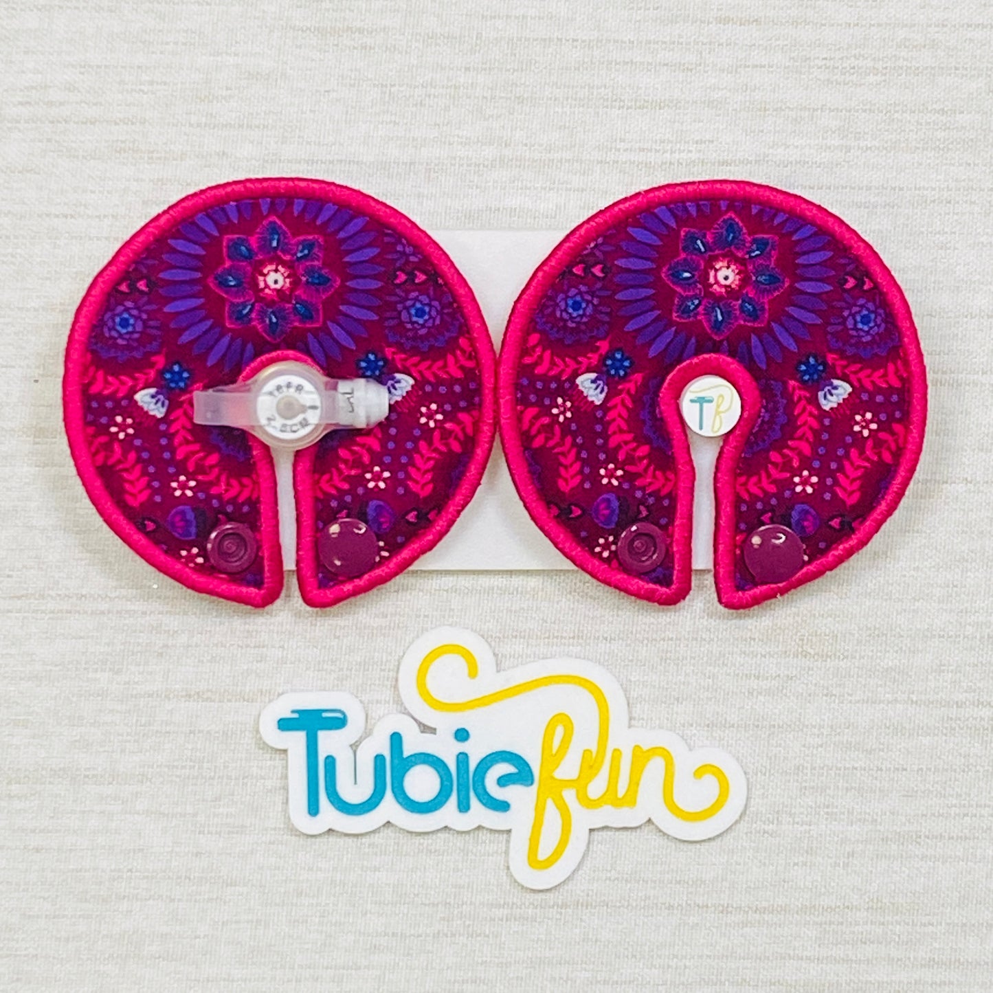 Button Pad Cover Large - Pink Mandala