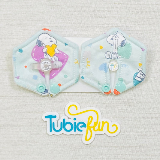 Hexagon G-Tube Button Pad Cover - Snoop Love