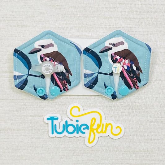 Hexagon G-Tube Button Pad Cover - Kookaburras