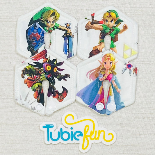 Hexagon G-Tube Button Pad Cover - Linc and Friends