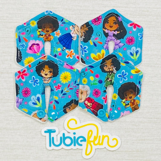 Hexagon G-Tube Button Pad Cover - Family