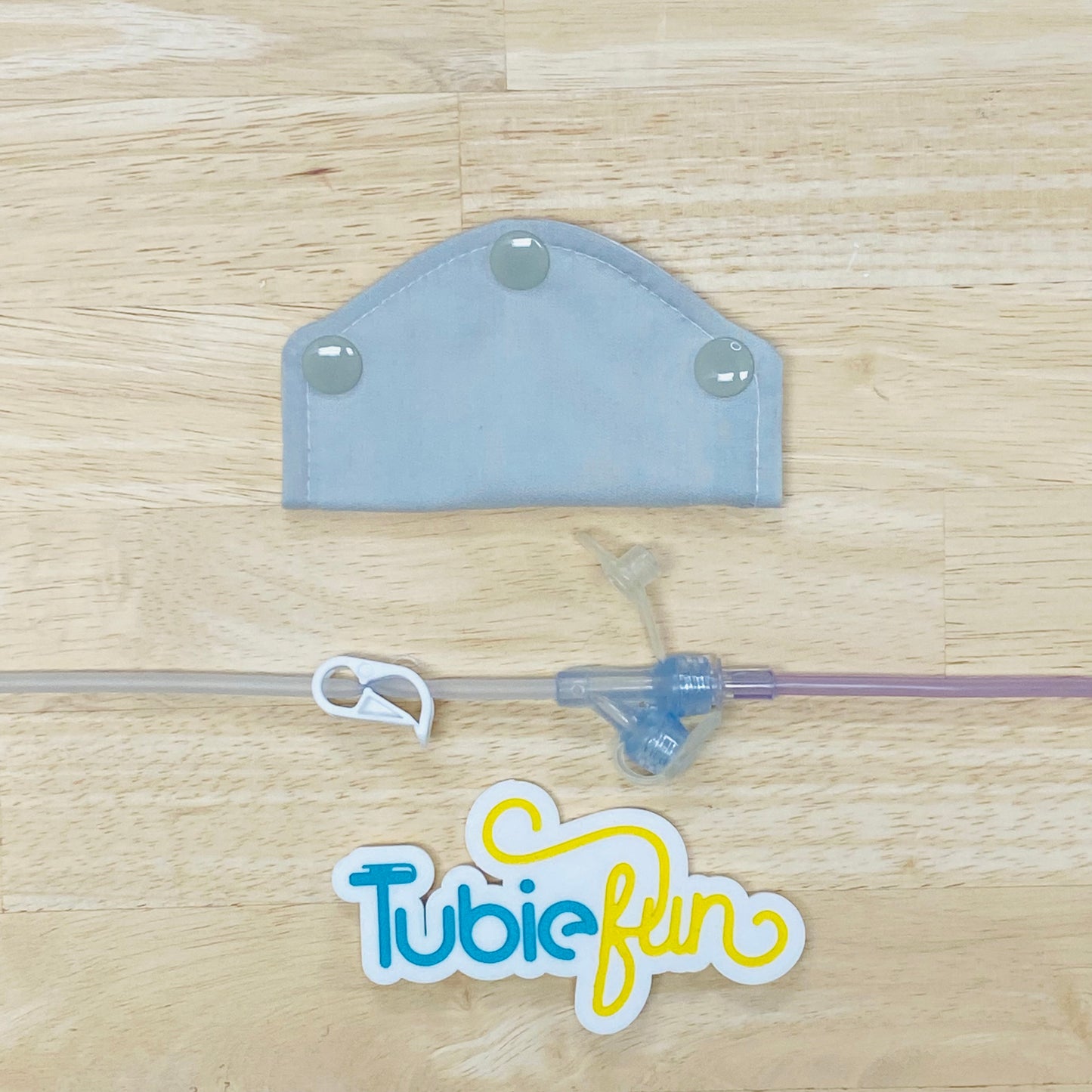 Feeding Tube Mini Connection Cover - Grey