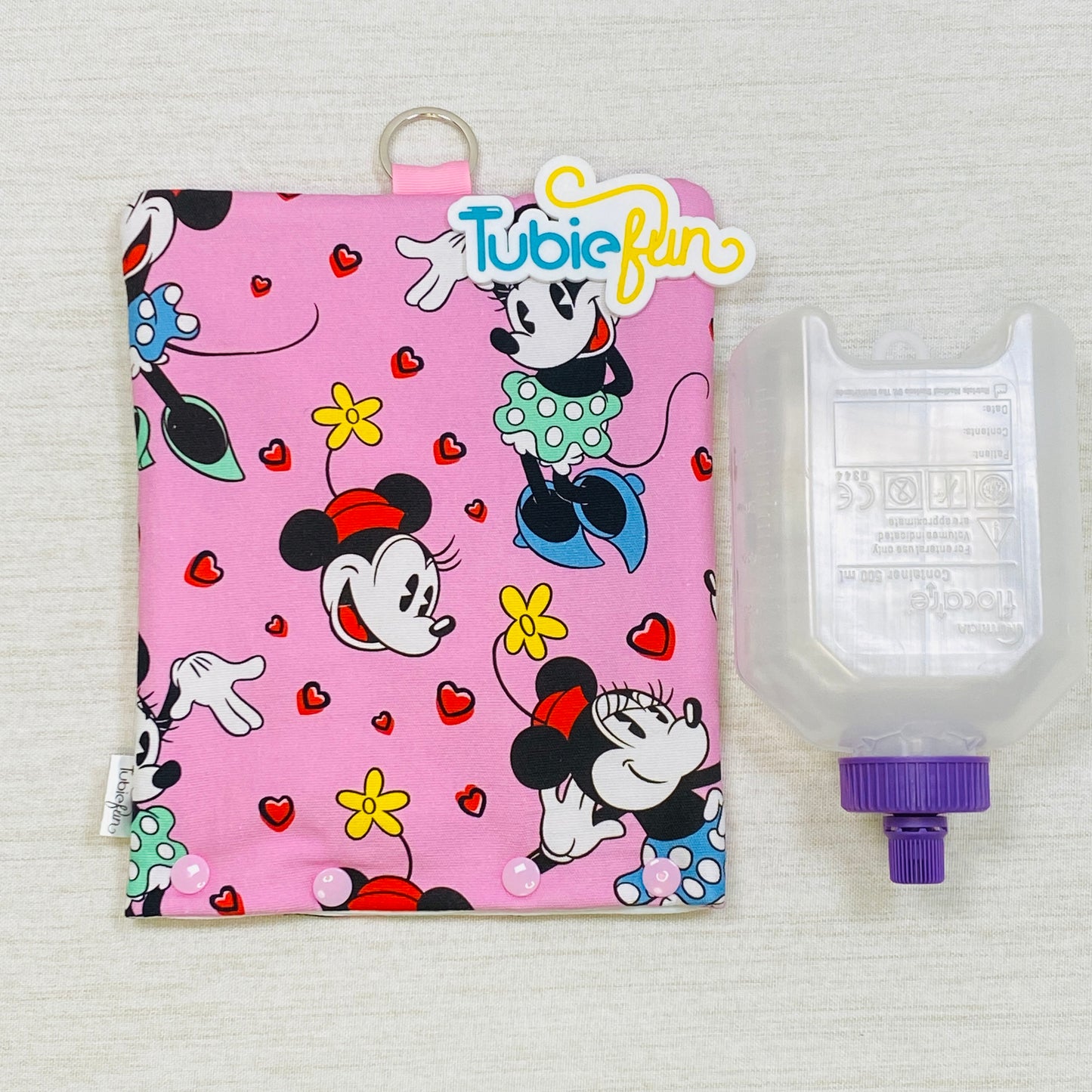 Insulated Milk Bag Suitable for 500ml Flocare Bottle in - Girl Mouse