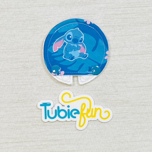 Covered Button Pad - Blue Alien