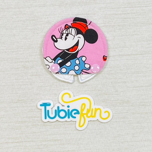 Covered Button Pad - Girl Mouse