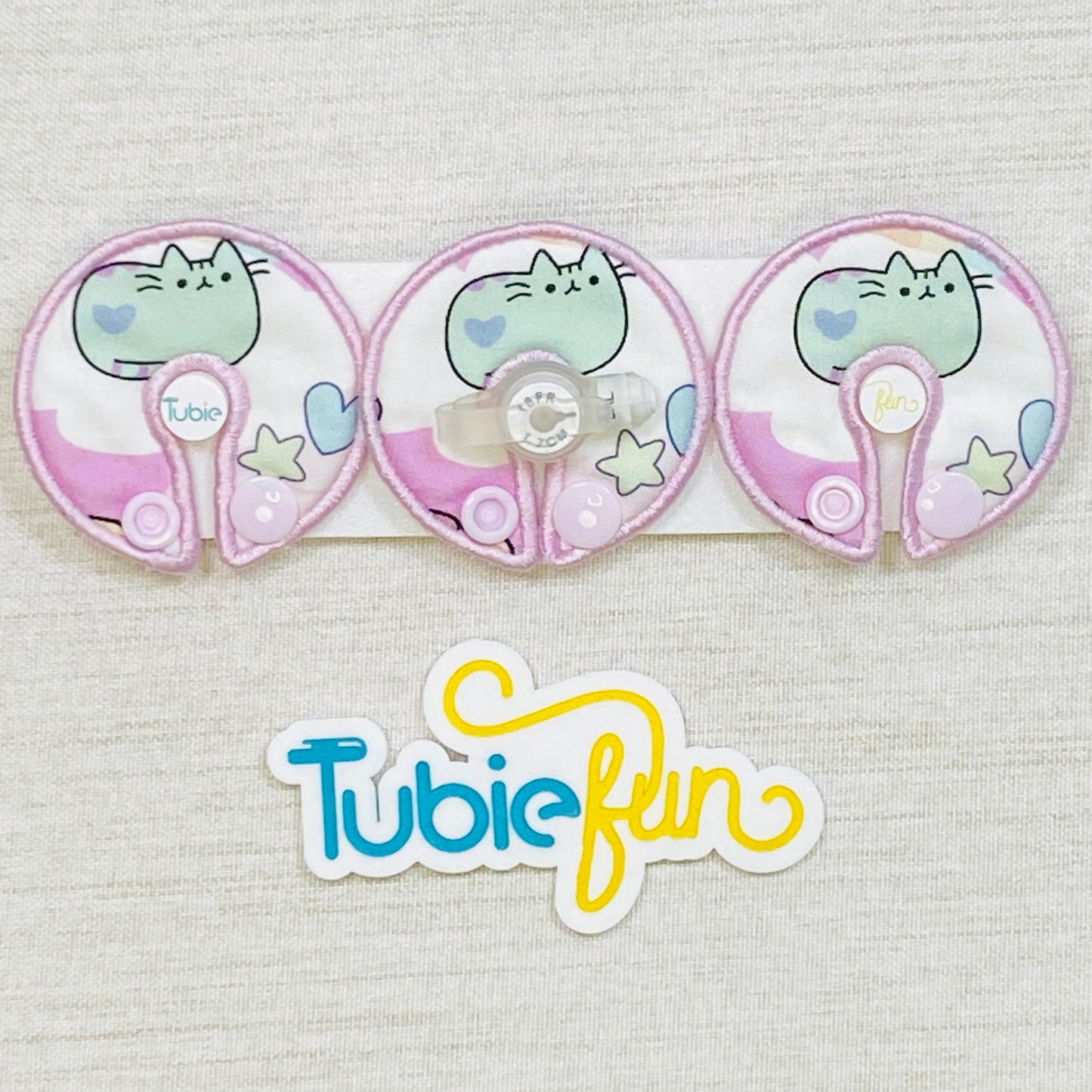 G-Tube Button Pad Cover - Cats
