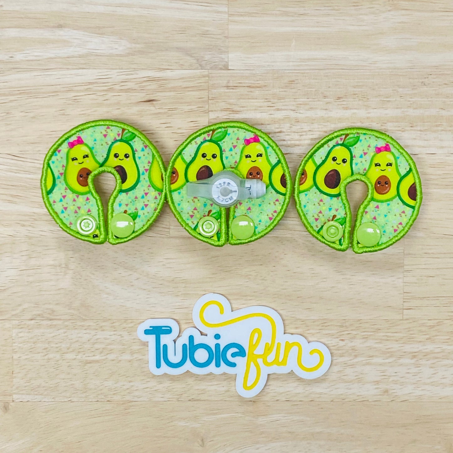 G-Tube Button Pad Cover - Avocado Family