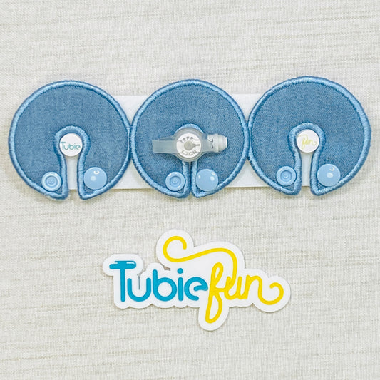 G-Tube Button Pad Cover - Demin