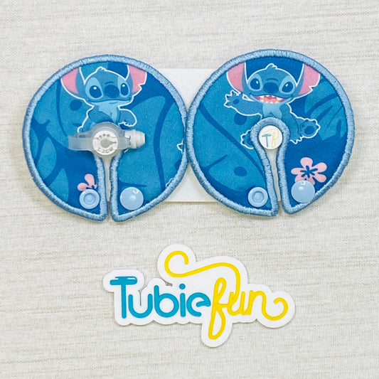Button Pad Cover Large - Blue Alien