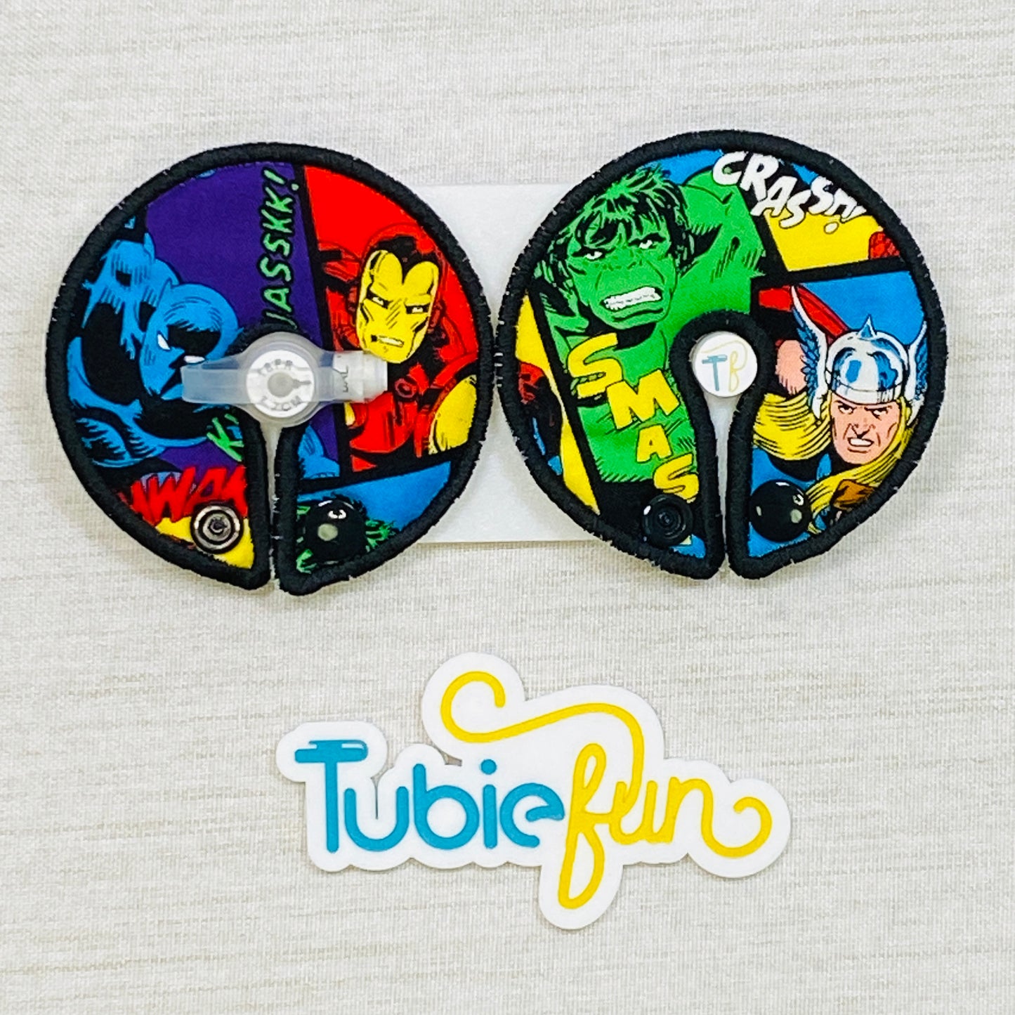 Button Pad Cover Large - Cartoon Hero's