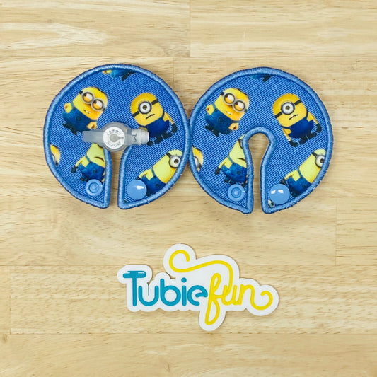 Button Pad Cover Large - Minions on Blue
