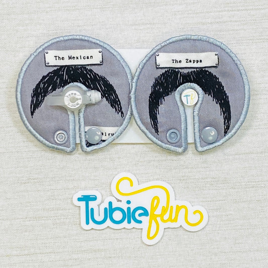 Button Pad Cover Large - Moustaches
