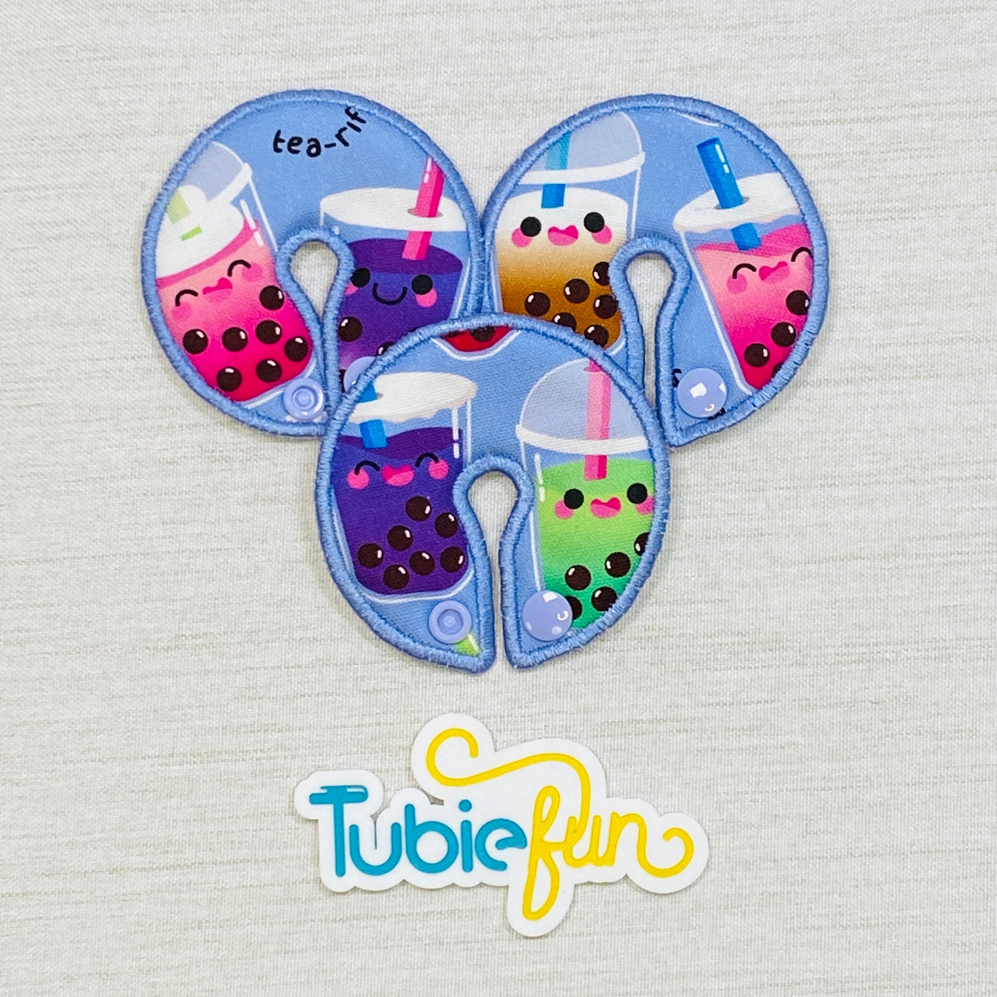 Button Pad Cover Large - Bubble Tea