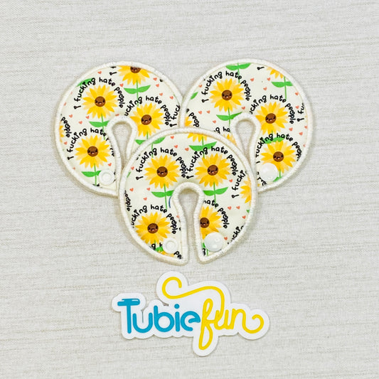 Button Pad Cover Large - Sunflower Hater