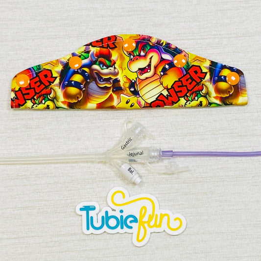 Large Feeding Tube Connection Cover - Angry Turtle