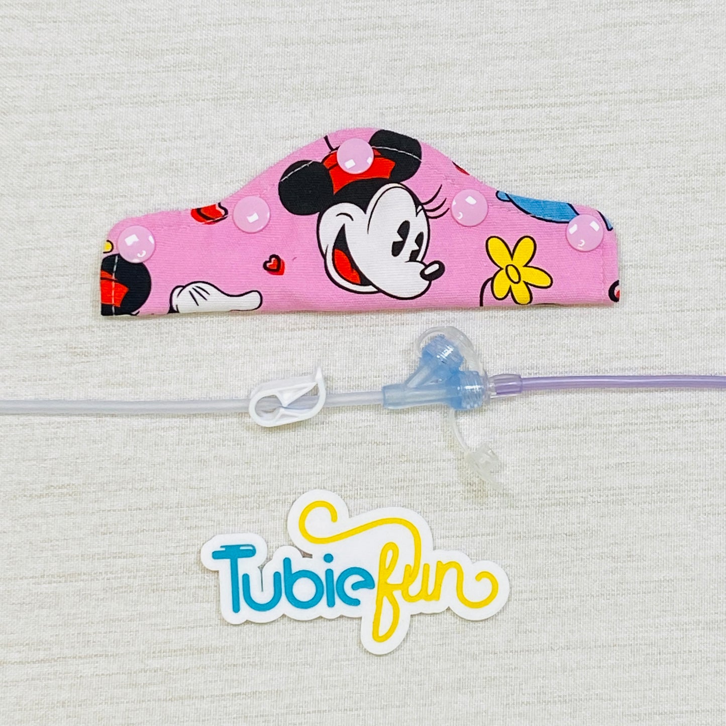 Feeding Tube Connection Cover - Girl Mouse