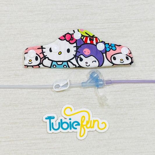 Feeding Tube Connection Cover - Kitty and Friends