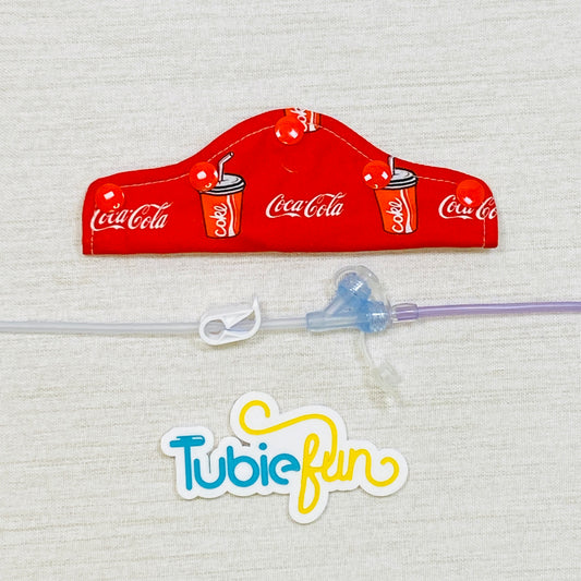 Feeding Tube Connection Cover - Cola