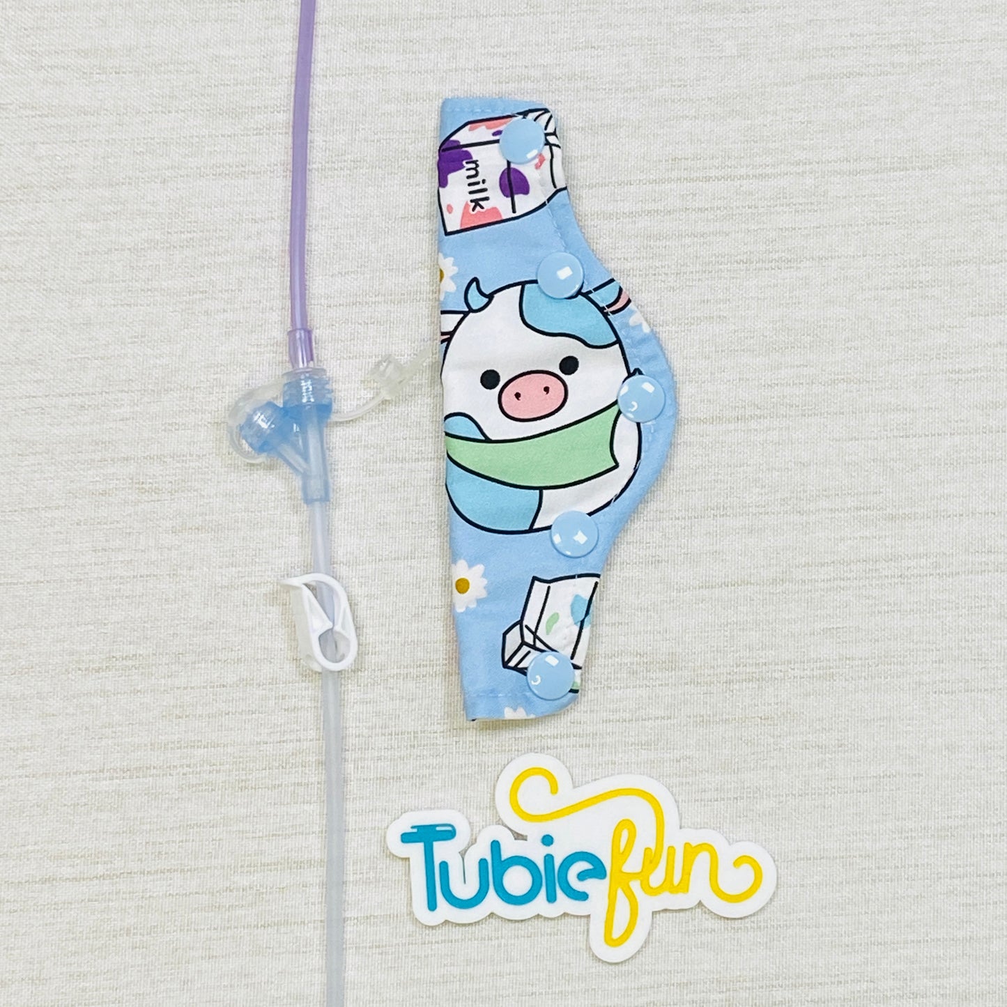 Feeding Tube Connection Cover - Squishy Cows