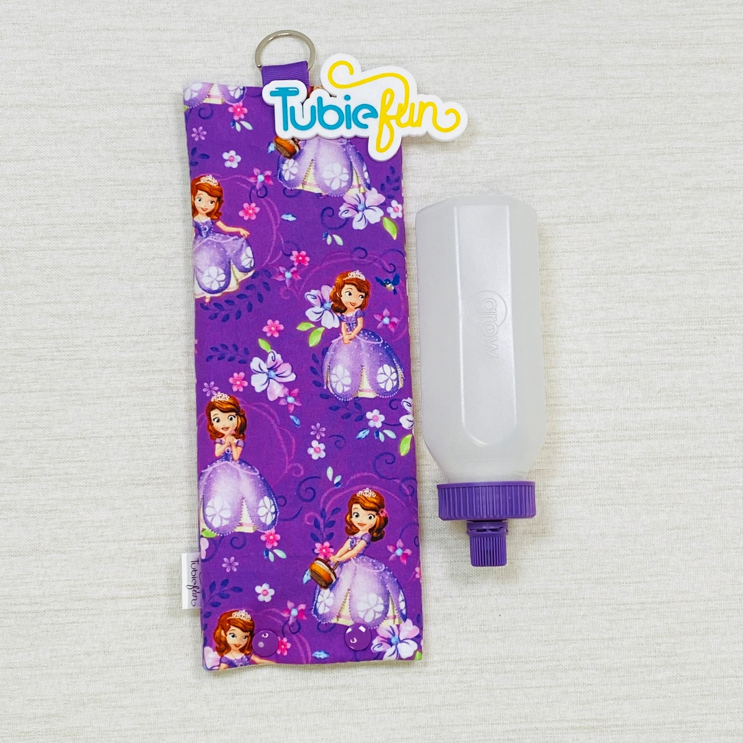 Insulated Milk Bag Suitable for 250ml Bottle in - Princess on Purple