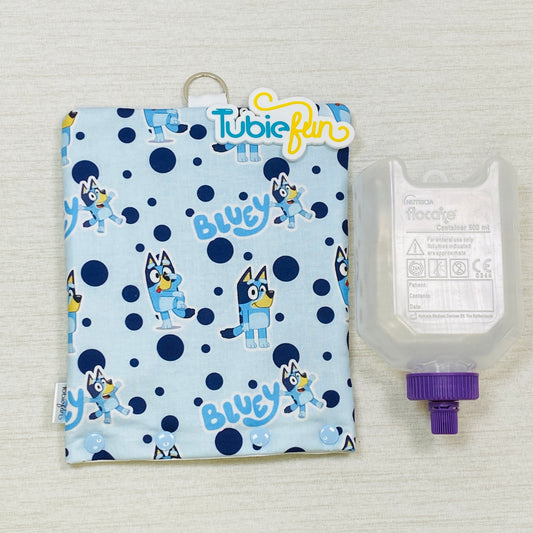 Insulated Milk Bag Suitable for 500ml Flocare Bottle in - Heeler on Blue
