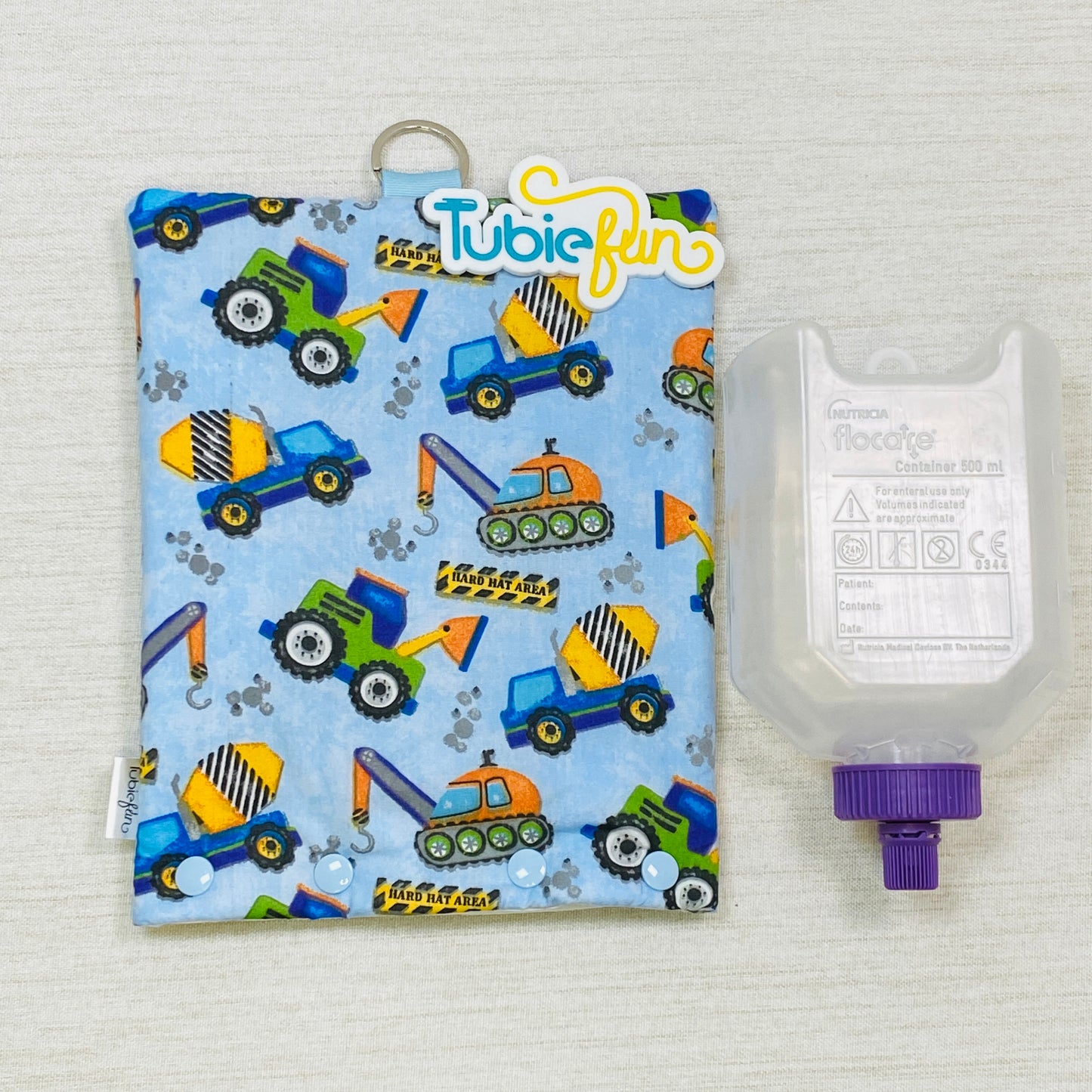 Insulated Milk Bag Suitable for 500ml Flocare Bottle in - Diggers on Blue